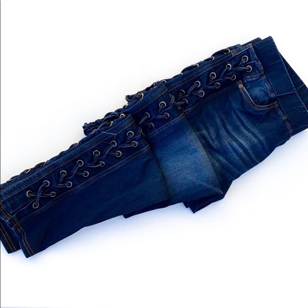 Jvini Side Tie Blue Jeans